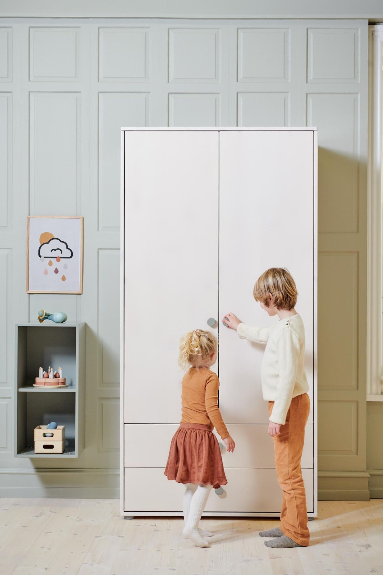 [product_category]-FLEXA Wardrobe, 2 doors + 2 drawers-FLEXA-5706459153155-81-39501-519-FLE-4