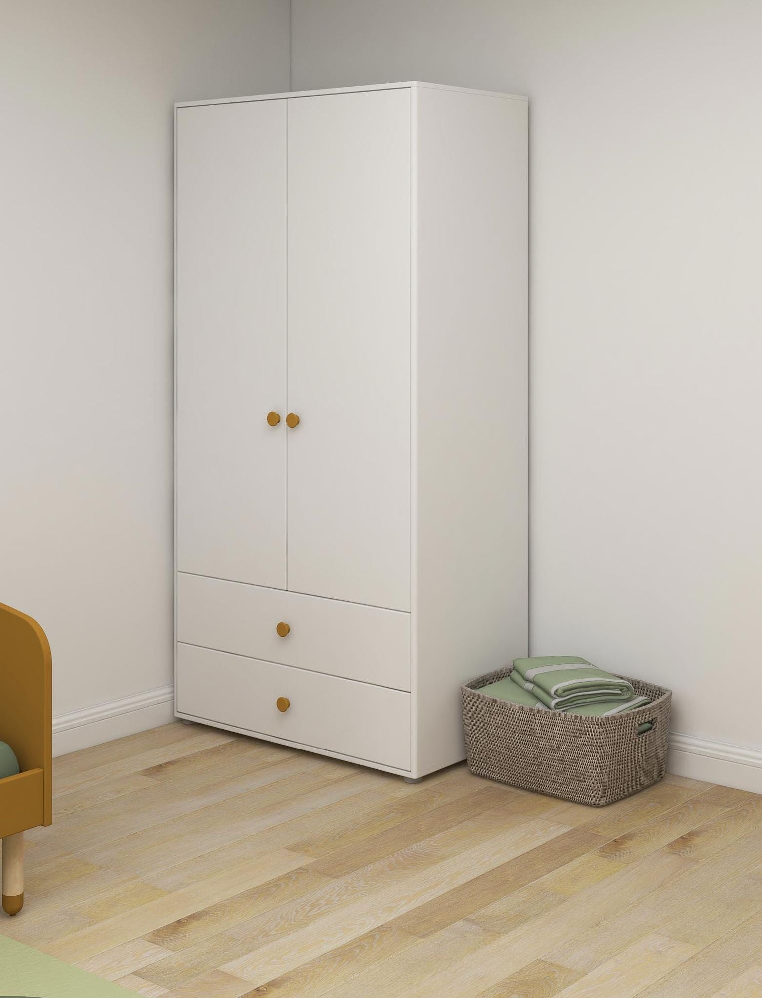 [product_category]-FLEXA Wardrobe, 2 doors + 2 drawers-FLEXA-5706459153162-81-39501-523-FLE-2