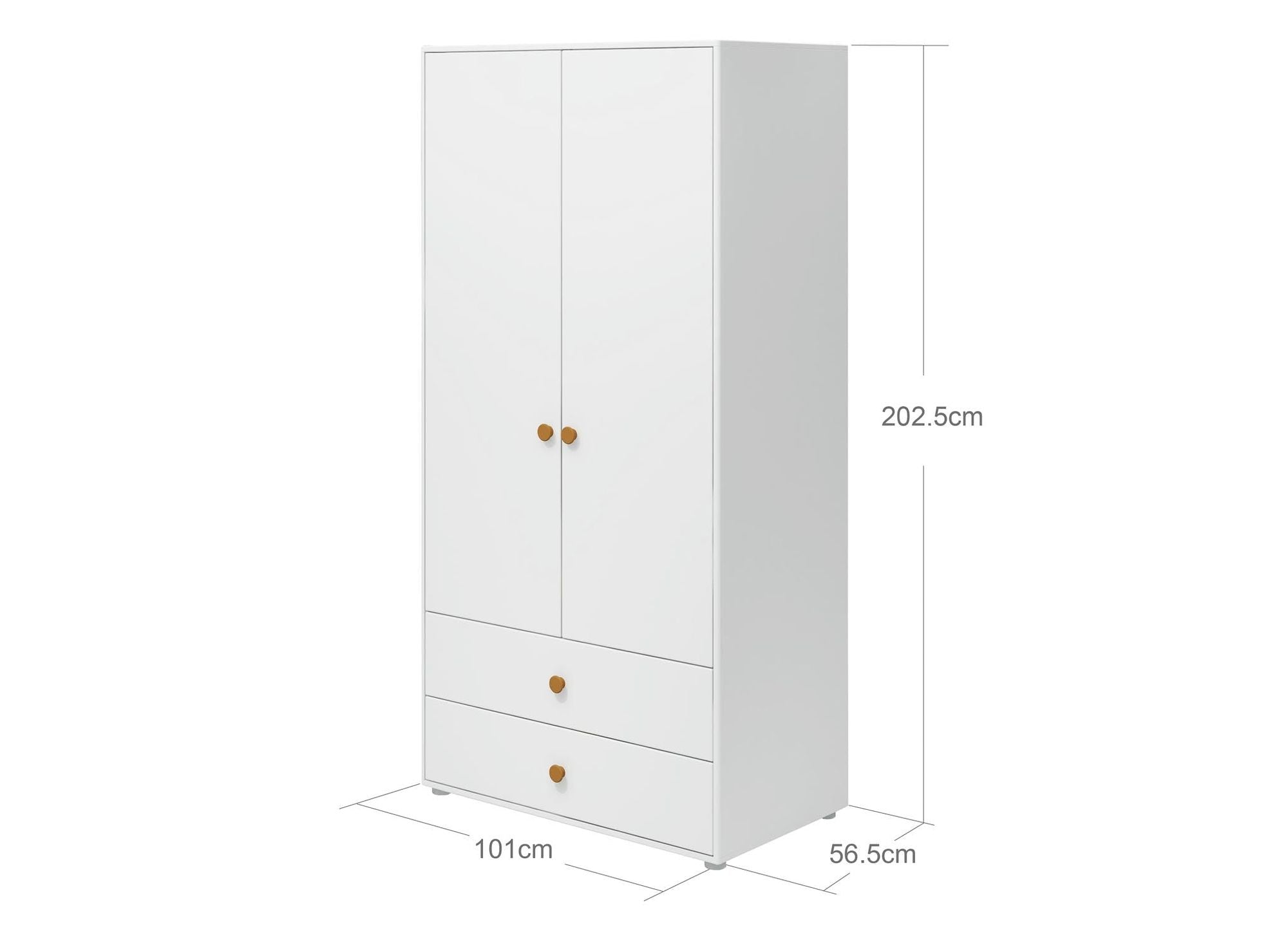 [product_category]-FLEXA Wardrobe, 2 doors + 2 drawers-FLEXA-5706459153162-81-39501-523-FLE-6