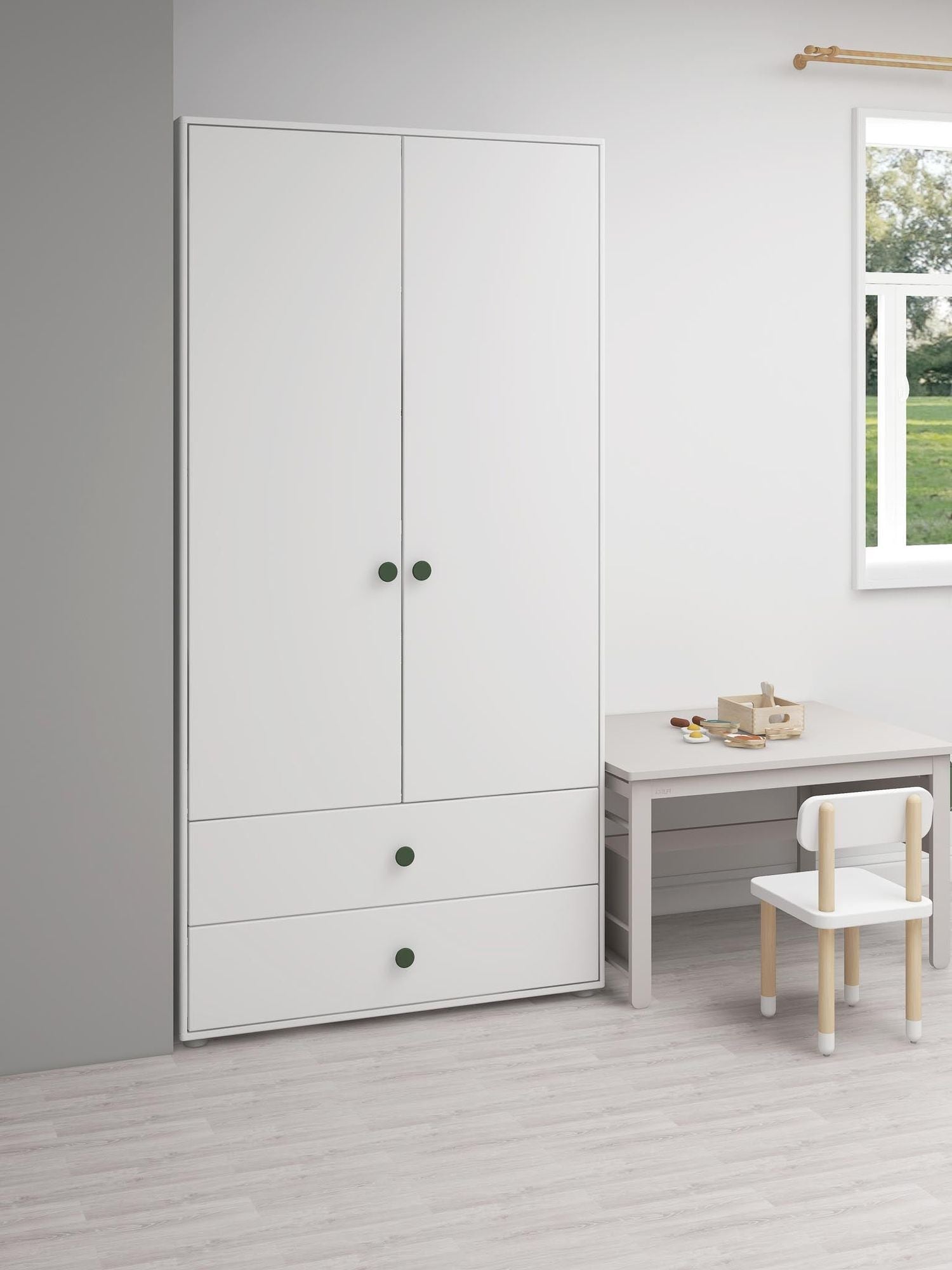 [product_category]-FLEXA Wardrobe, 2 doors + 2 drawers-FLEXA-5706459153179-81-39501-524-FLE-2