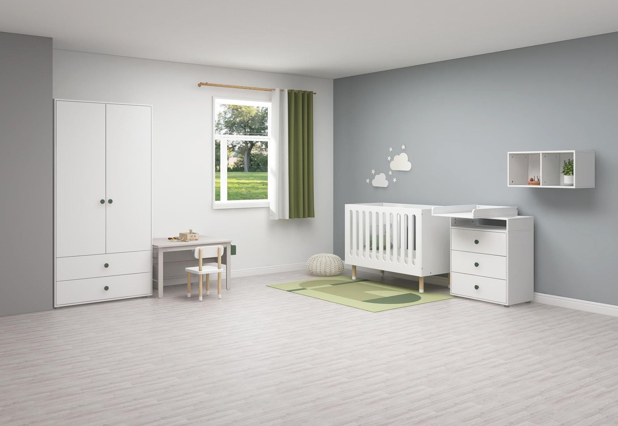 [product_category]-FLEXA Wardrobe, 2 doors + 2 drawers-FLEXA-5706459153179-81-39501-524-FLE-3