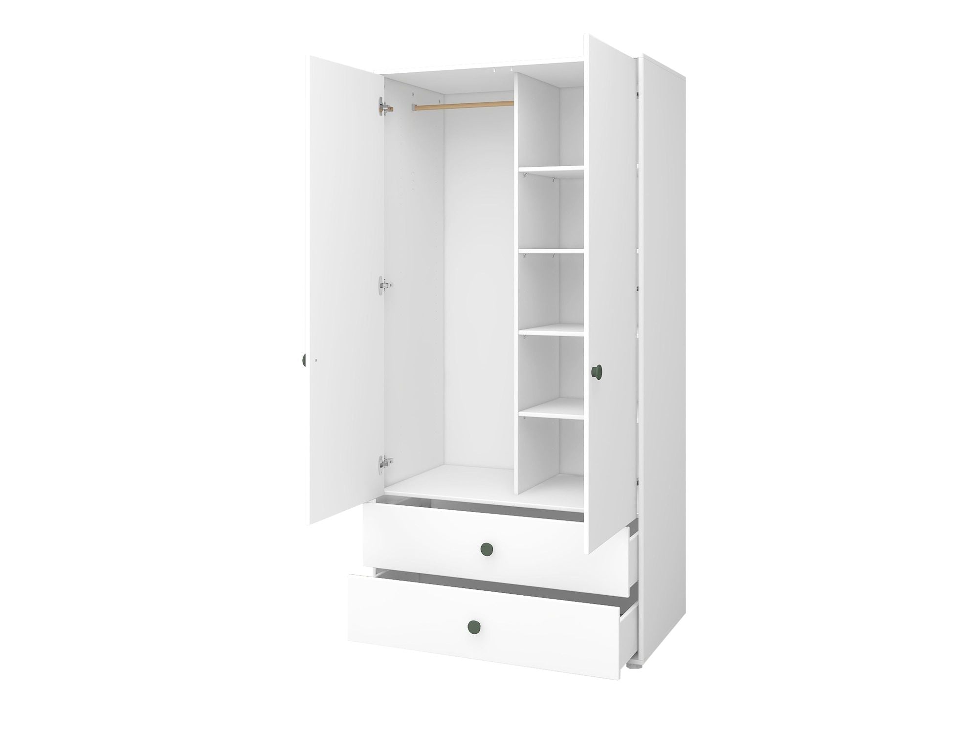 [product_category]-FLEXA Wardrobe, 2 doors + 2 drawers-FLEXA-5706459153179-81-39501-524-FLE-7