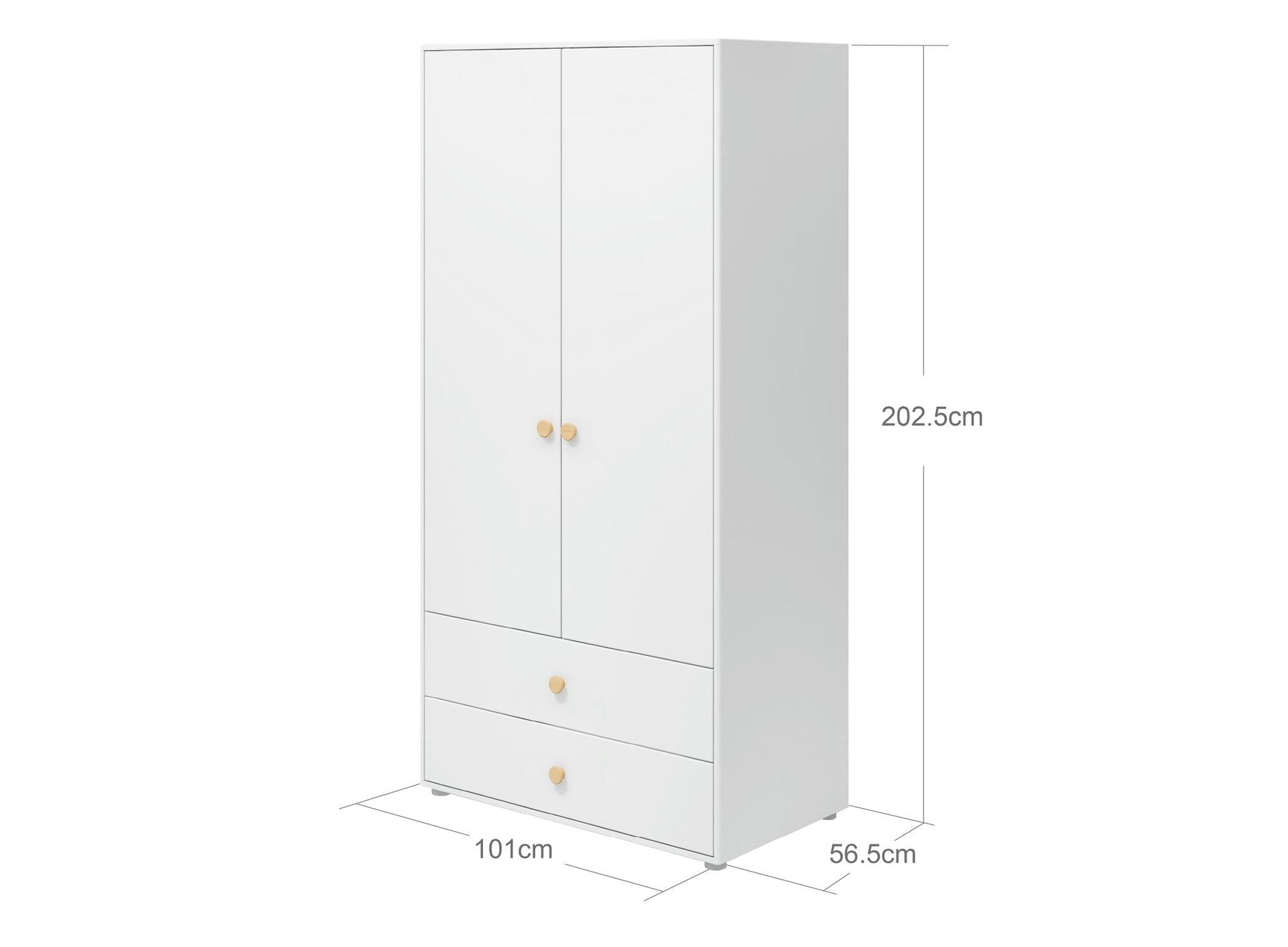 [product_category]-FLEXA Wardrobe, 2 doors + 2 drawers-FLEXA-5706459153186-81-39501-95-FLE-6