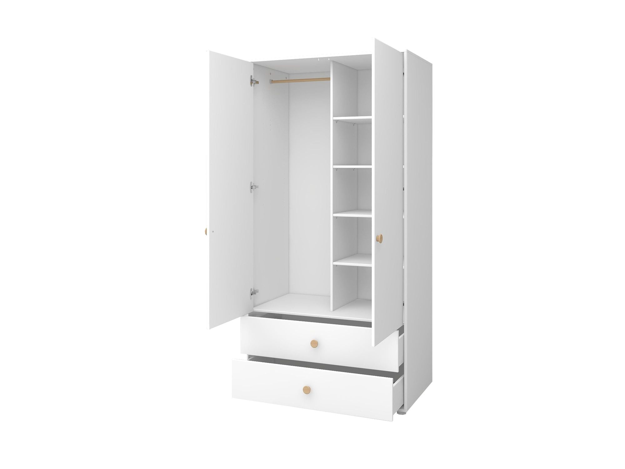[product_category]-FLEXA Wardrobe, 2 doors + 2 drawers-FLEXA-5706459153186-81-39501-95-FLE-7