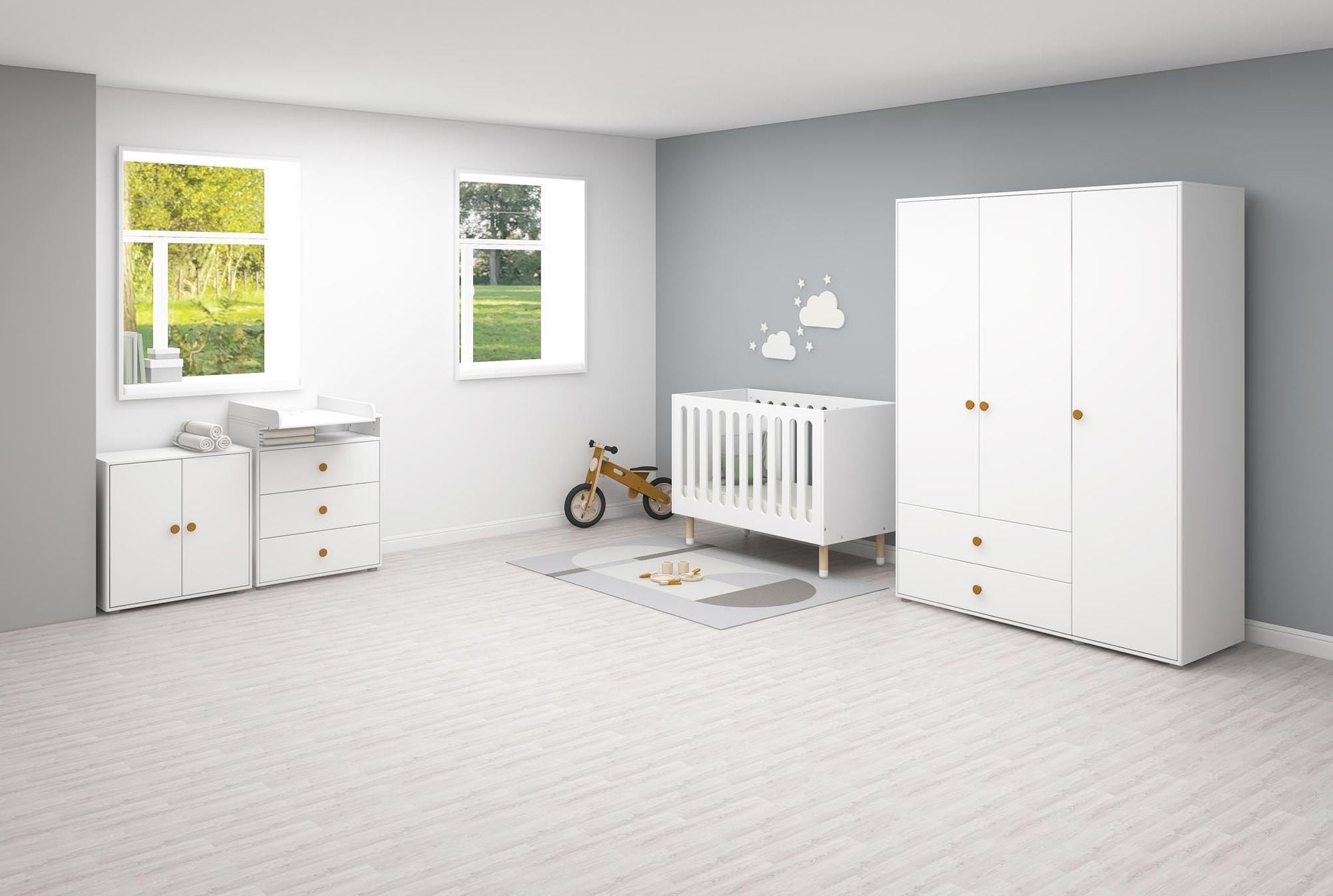 [product_category]-FLEXA Wardrobe, 3 doors + 2 drawers-FLEXA-5706459153247-81-39504-523-FLE-3
