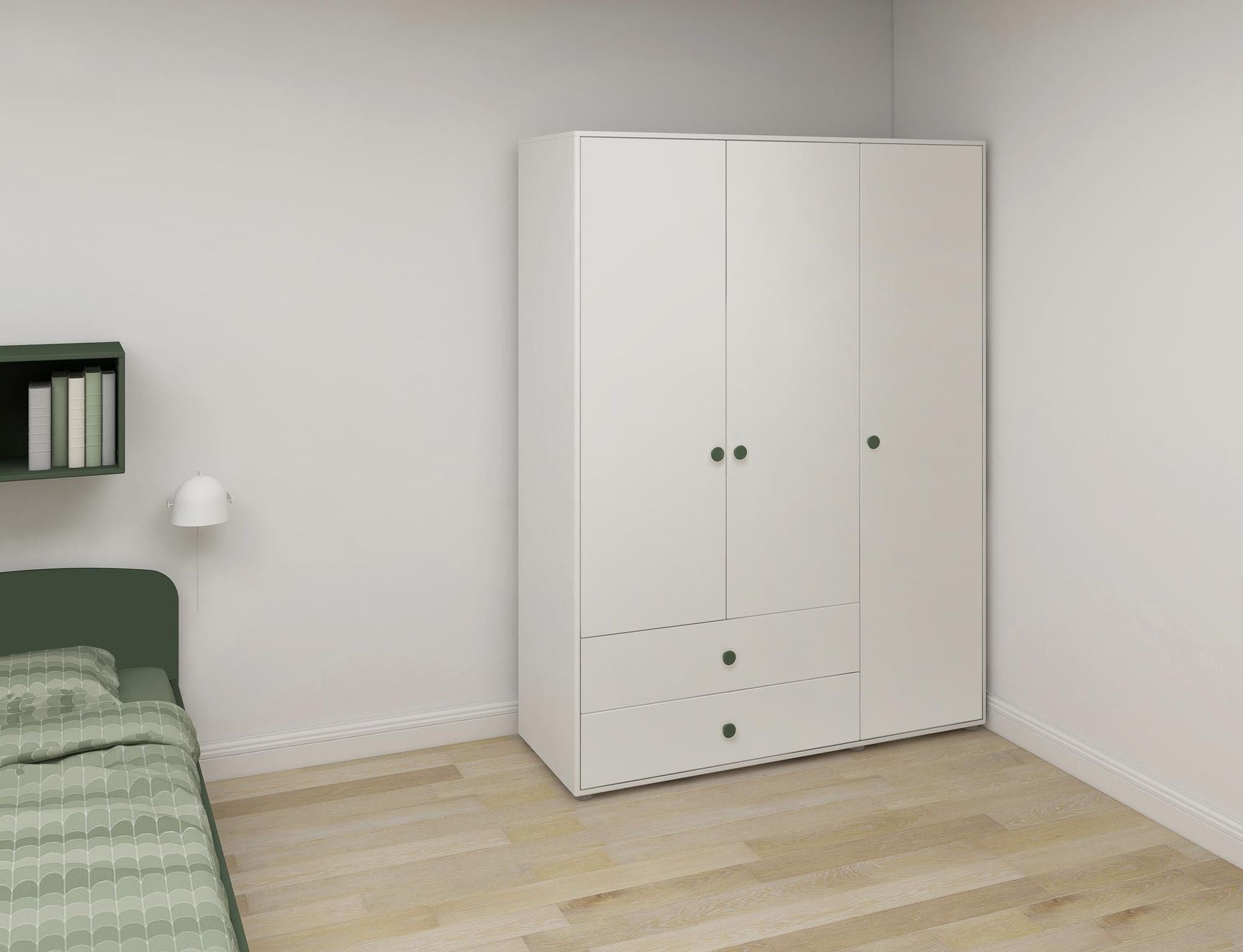 [product_category]-FLEXA Wardrobe, 3 doors + 2 drawers-FLEXA-5706459153254-81-39504-524-FLE-2