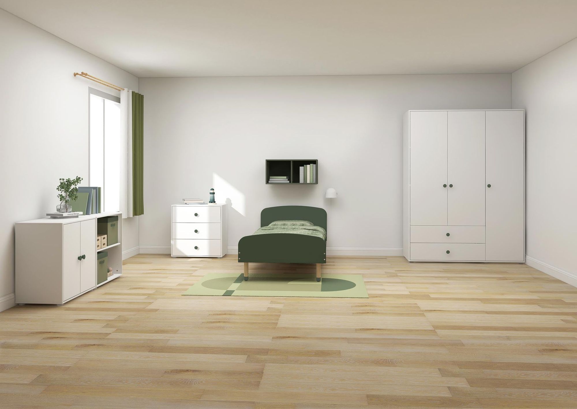 [product_category]-FLEXA Wardrobe, 3 doors + 2 drawers-FLEXA-5706459153254-81-39504-524-FLE-3