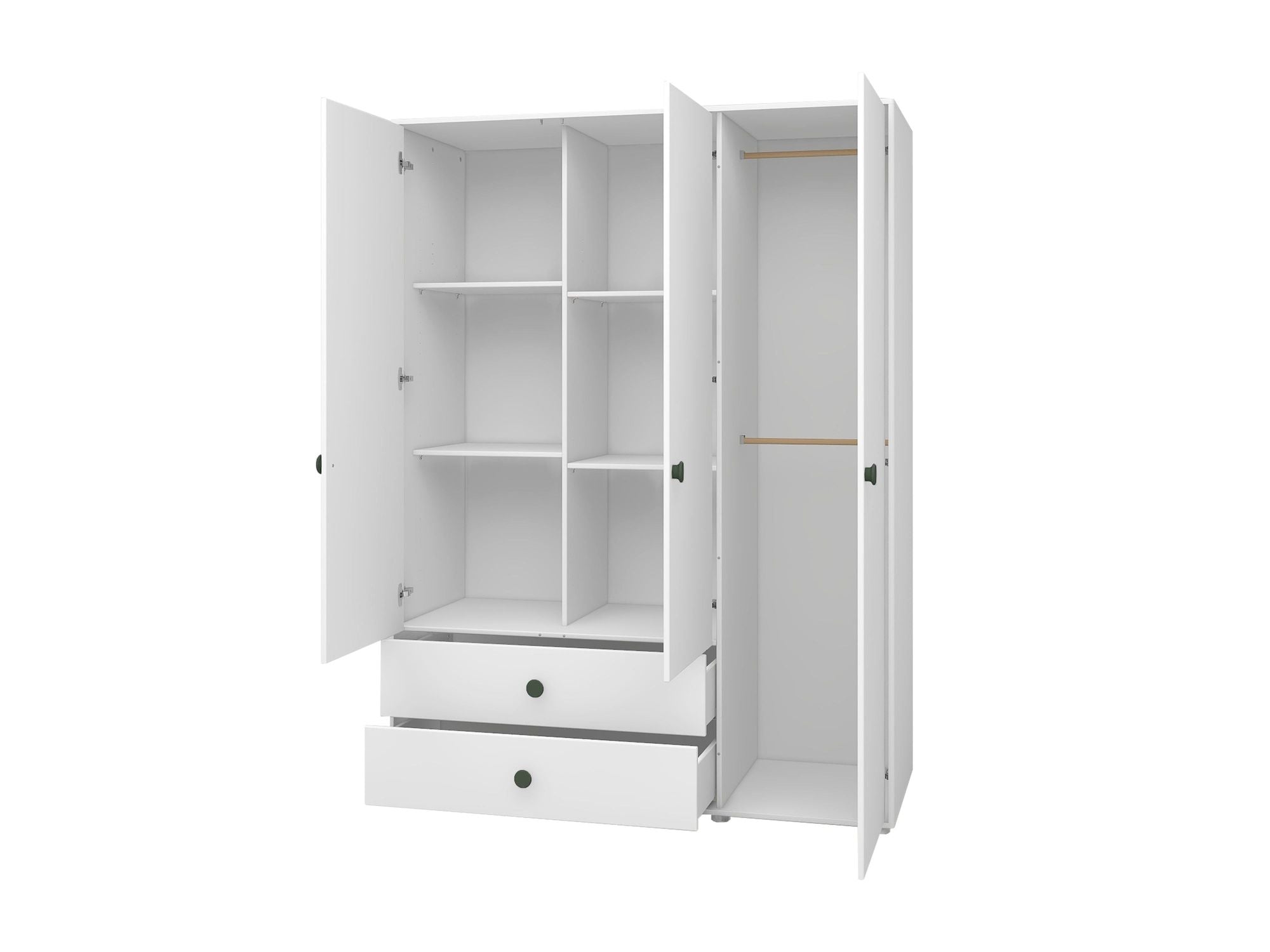 [product_category]-FLEXA Wardrobe, 3 doors + 2 drawers-FLEXA-5706459153254-81-39504-524-FLE-7