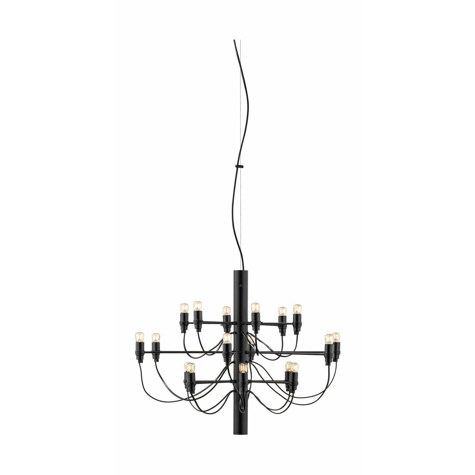 [product_category]-Flos 2097/18 Clear Chandelier, Black Matt-Flos-8059607000397-A1352031-FLO-1