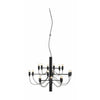 FLOS 2097/18 Clear Chandier, Black Matt