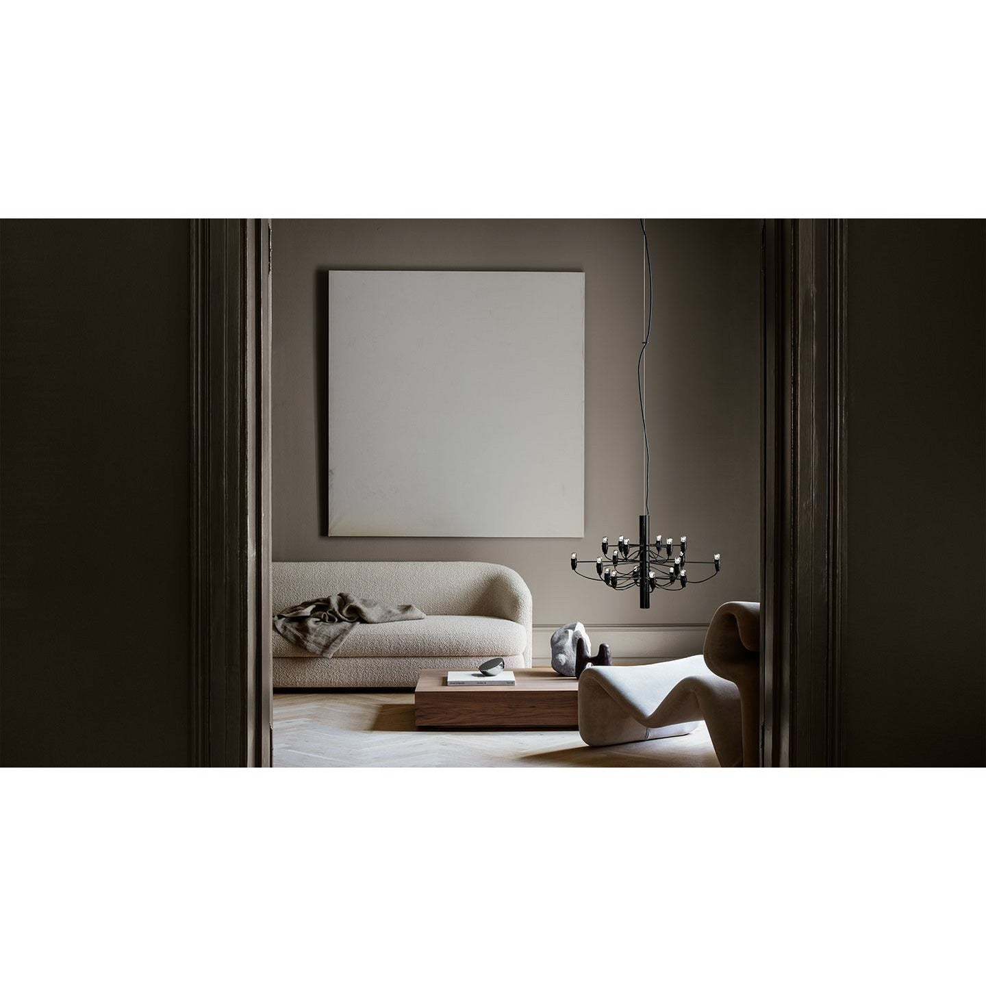 [product_category]-Flos 2097/18 Clear Chandelier, Black Matt-Flos-8059607000397-A1352031-FLO-2