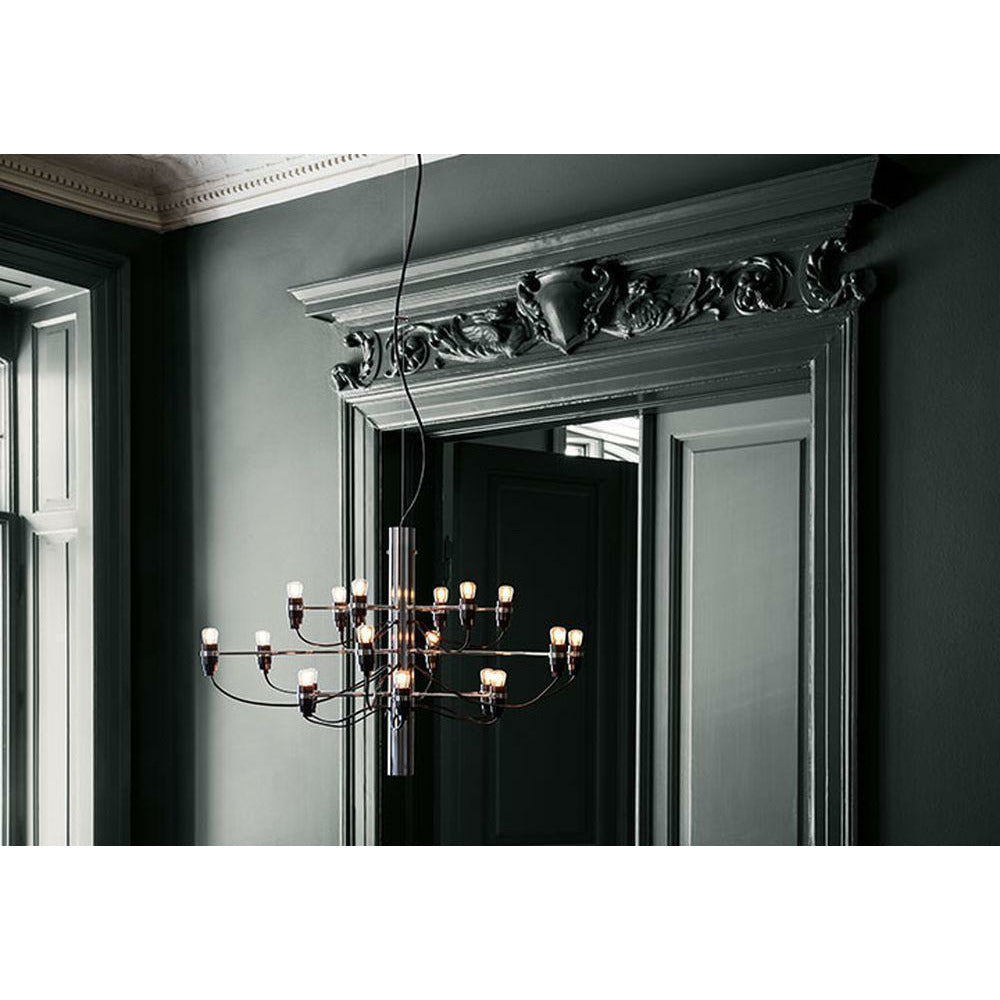 [product_category]-Flos 2097/18 Clear Chandelier, Black Matt-Flos-8059607000397-A1352031-FLO-4