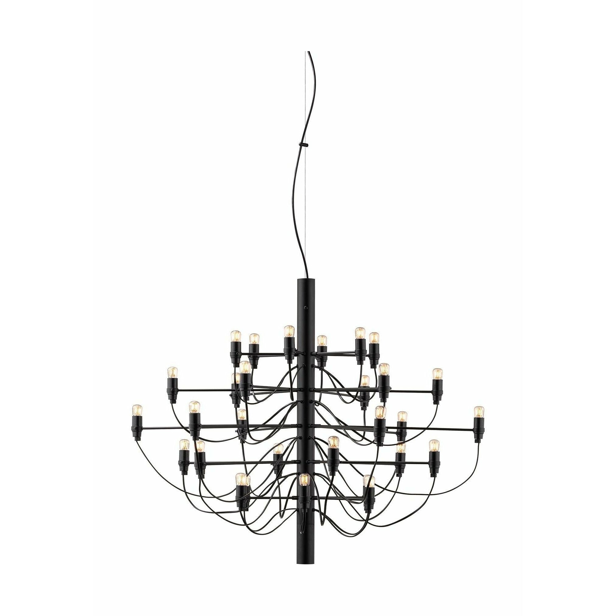 [product_category]-Flos 2097/30 Clear Chandelier, Black Matt-Flos-8059607000427-A1402031-FLO-1