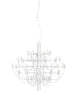  2097/50 kroonluchter heldere lampen mat wit