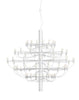 FLOS 2097/75 CHANDIER CLEAR BULBS Matte White