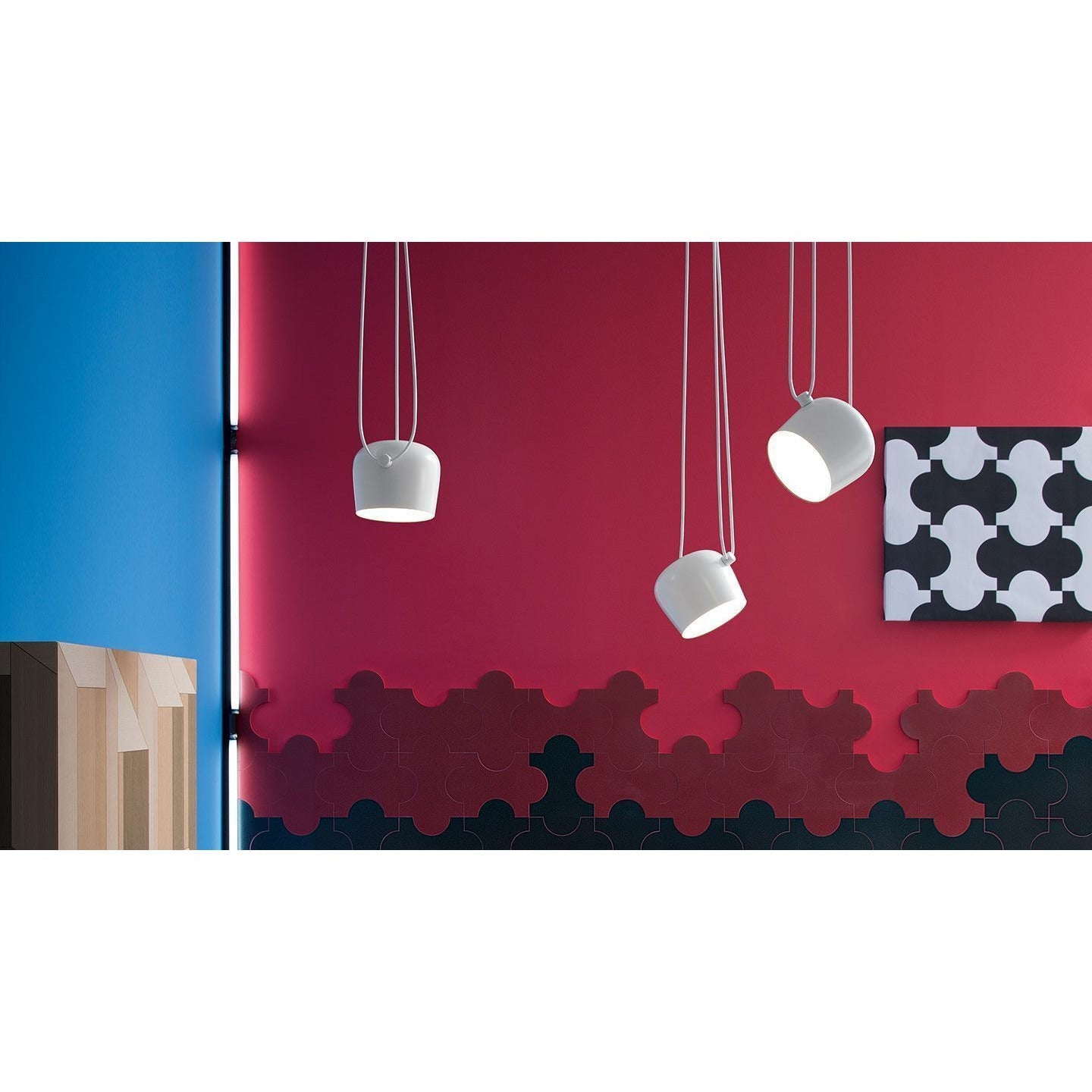 [product_category]-Flos Aim Small Led Pendant Lamp, White-Flos-8059607013502-F0095009-FLO-9