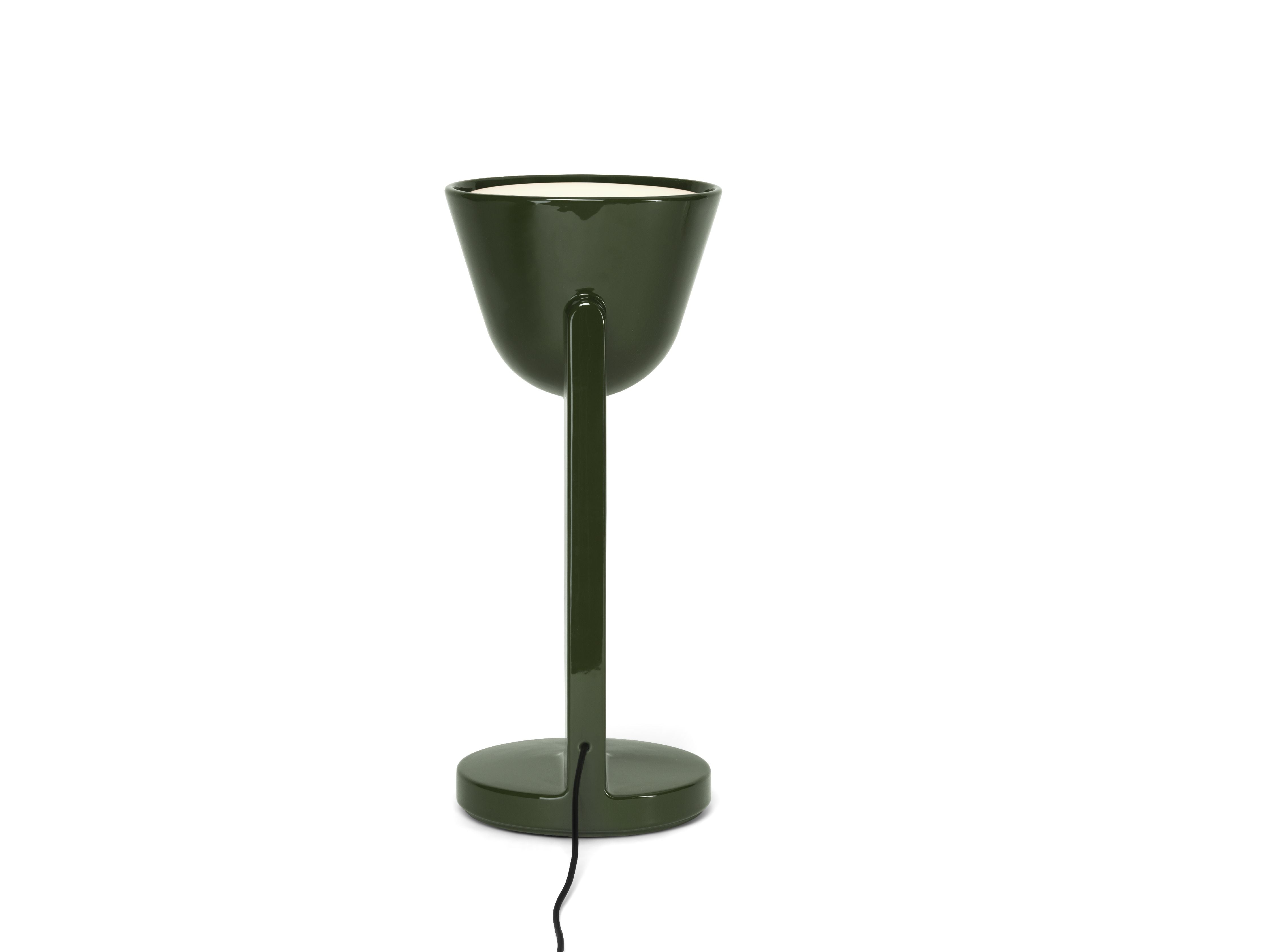 [product_category]-Flos Céramique Table Lamp Up, Moss Green-Flos-8059607061824-F1632039-FLO-1