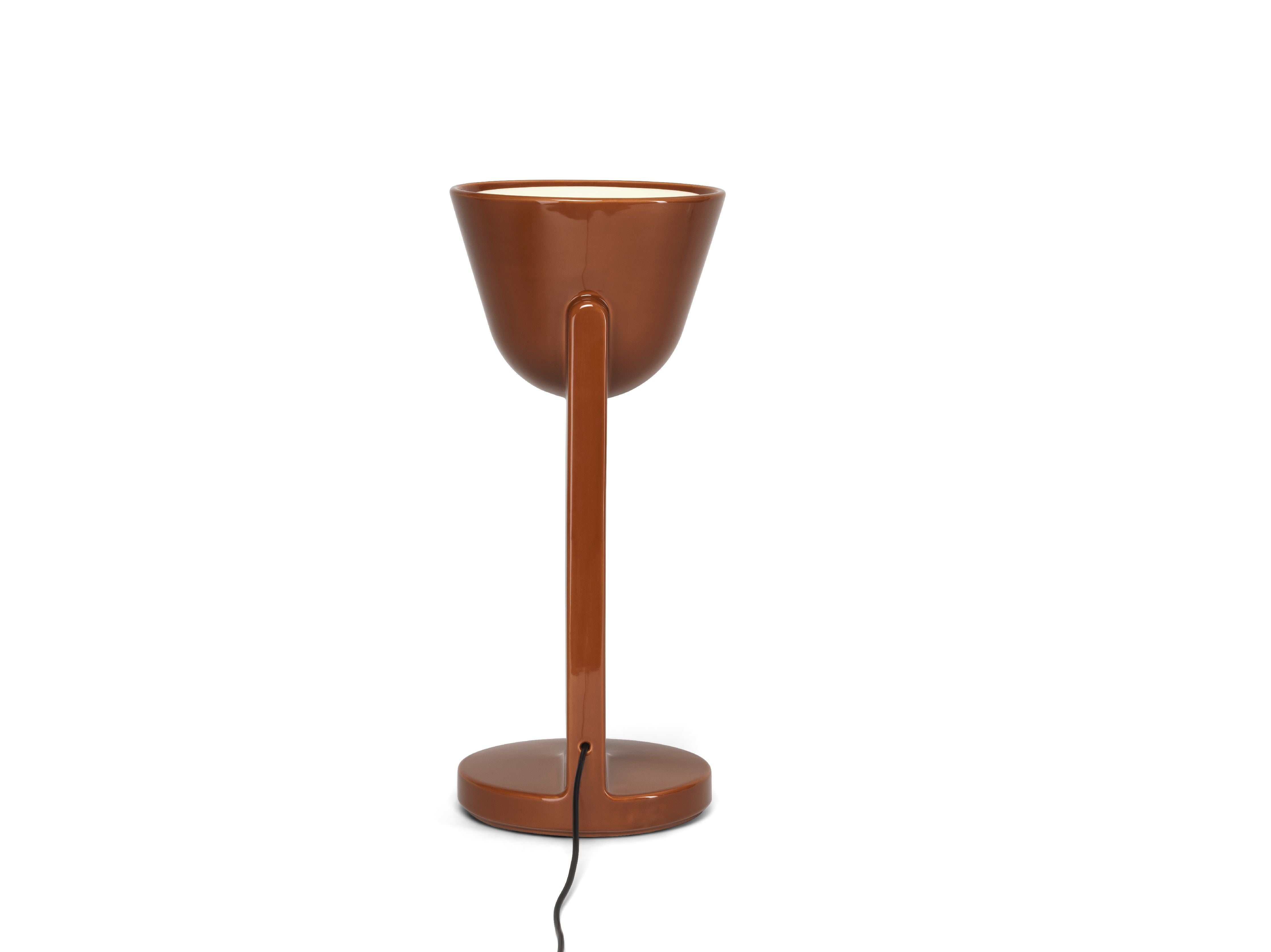 [product_category]-Flos Céramique Table Lamp Up, Rust Red-Flos-8059607061817-F1632035-FLO-1