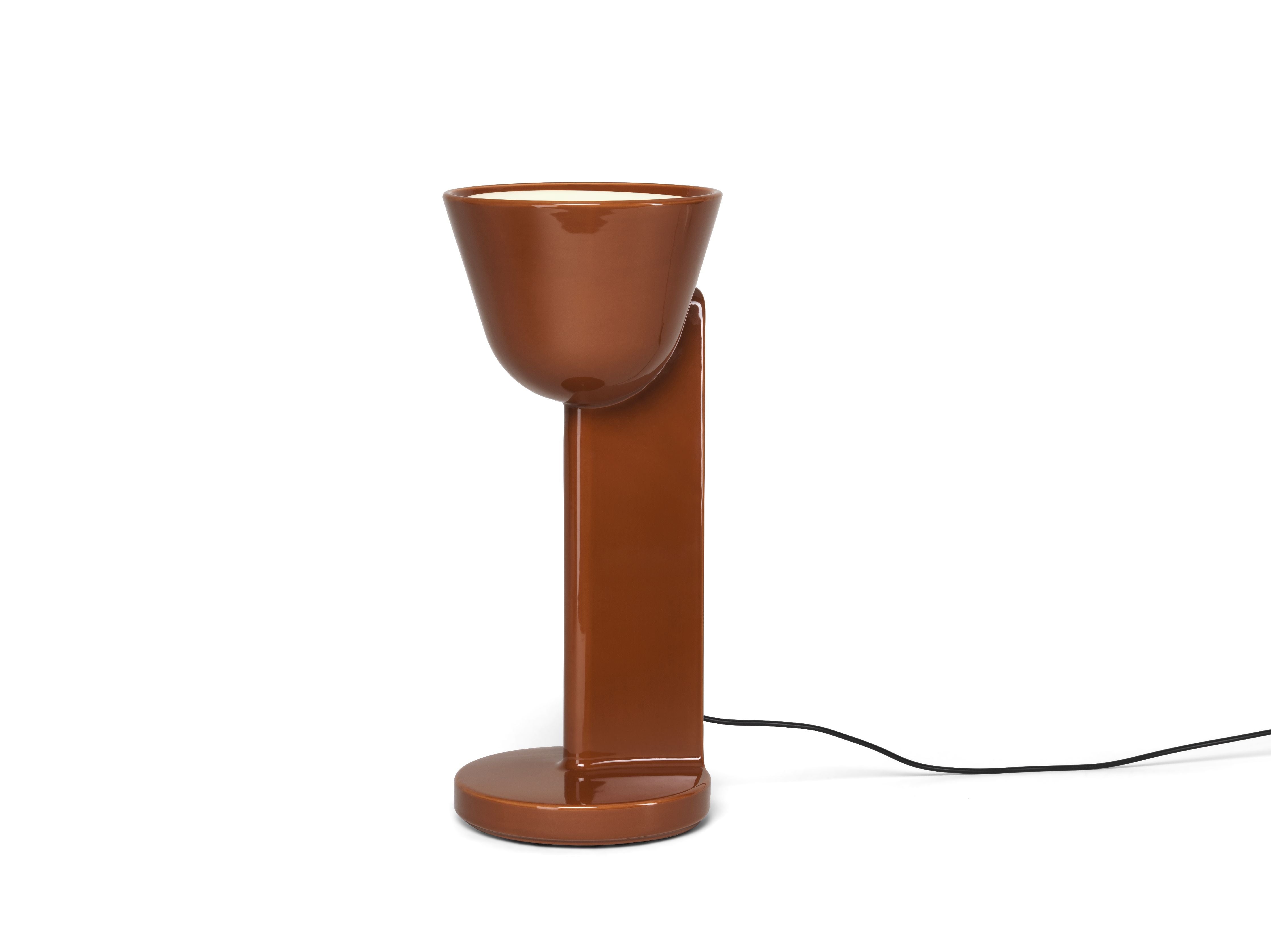 [product_category]-Flos Céramique Table Lamp Up, Rust Red-Flos-8059607061817-F1632035-FLO-3