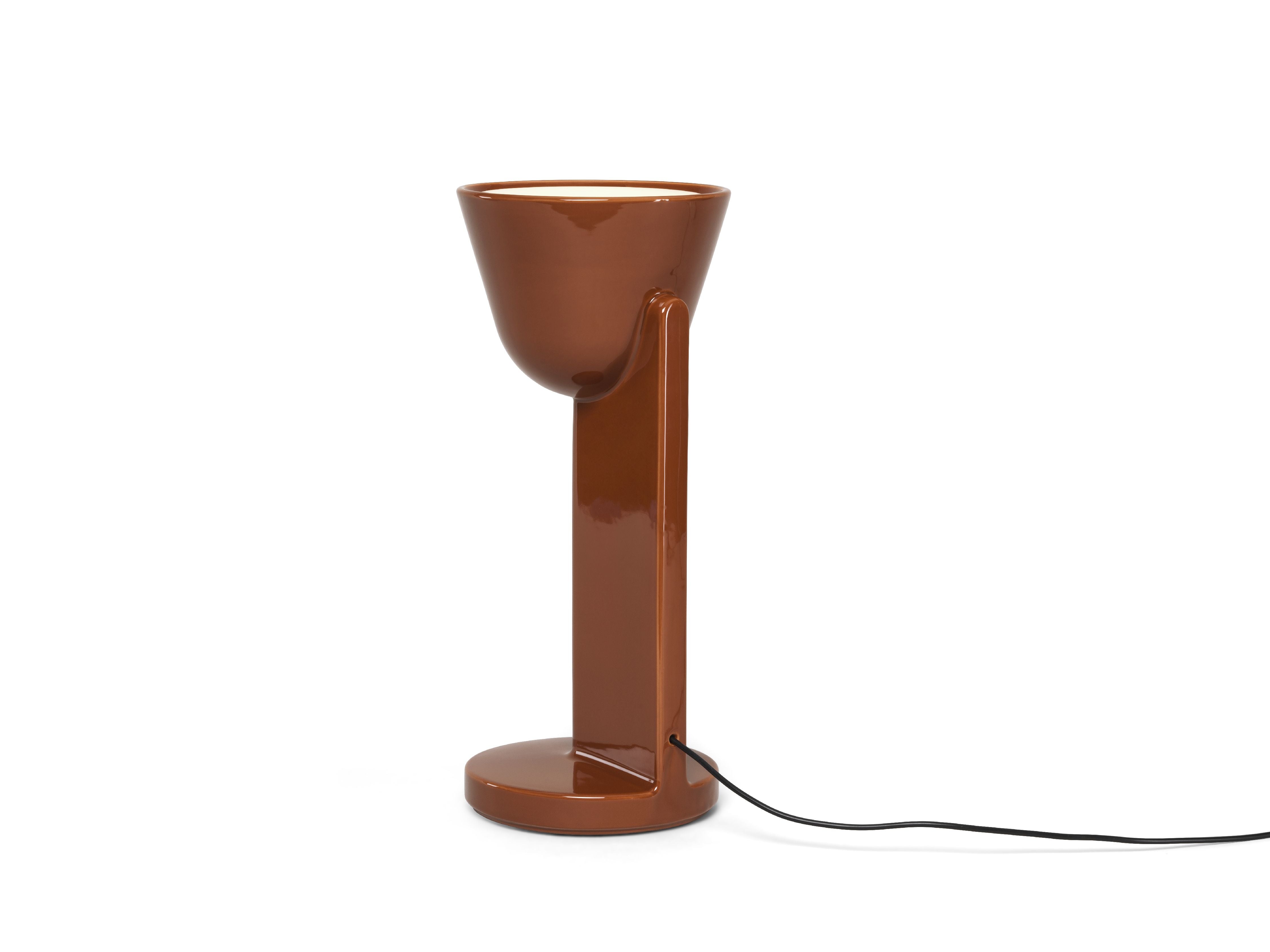 [product_category]-Flos Céramique Table Lamp Up, Rust Red-Flos-8059607061817-F1632035-FLO-5
