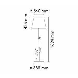 [product_category]-Flos Guns Lounge Floor Lamp, Gold/Black-Flos-8059607002162-F2955000-FLO-5
