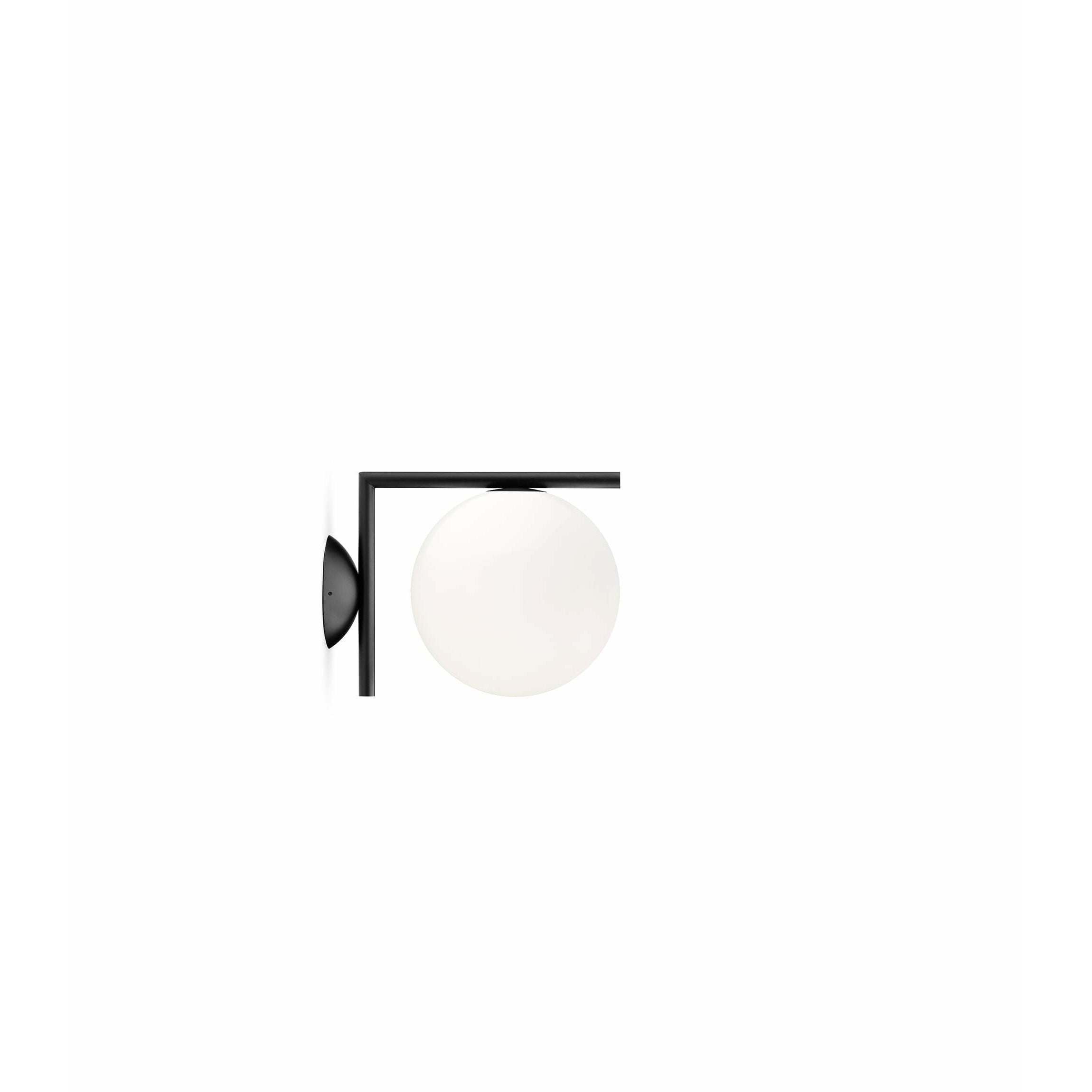 [product_category]-Flos Ic Light C/W1 Wall/Ceiling Lamp, Black-Flos-8059607003497-F3178030-FLO-1