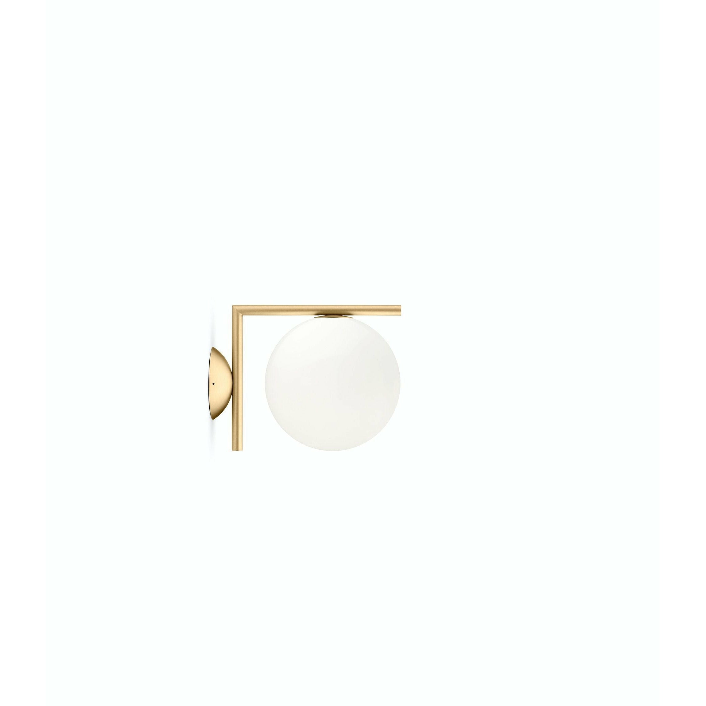 [product_category]-Flos Ic Light C/W1 Wall/Ceiling Lamp, Brass-Flos-8059607003527-F3178059-FLO-1