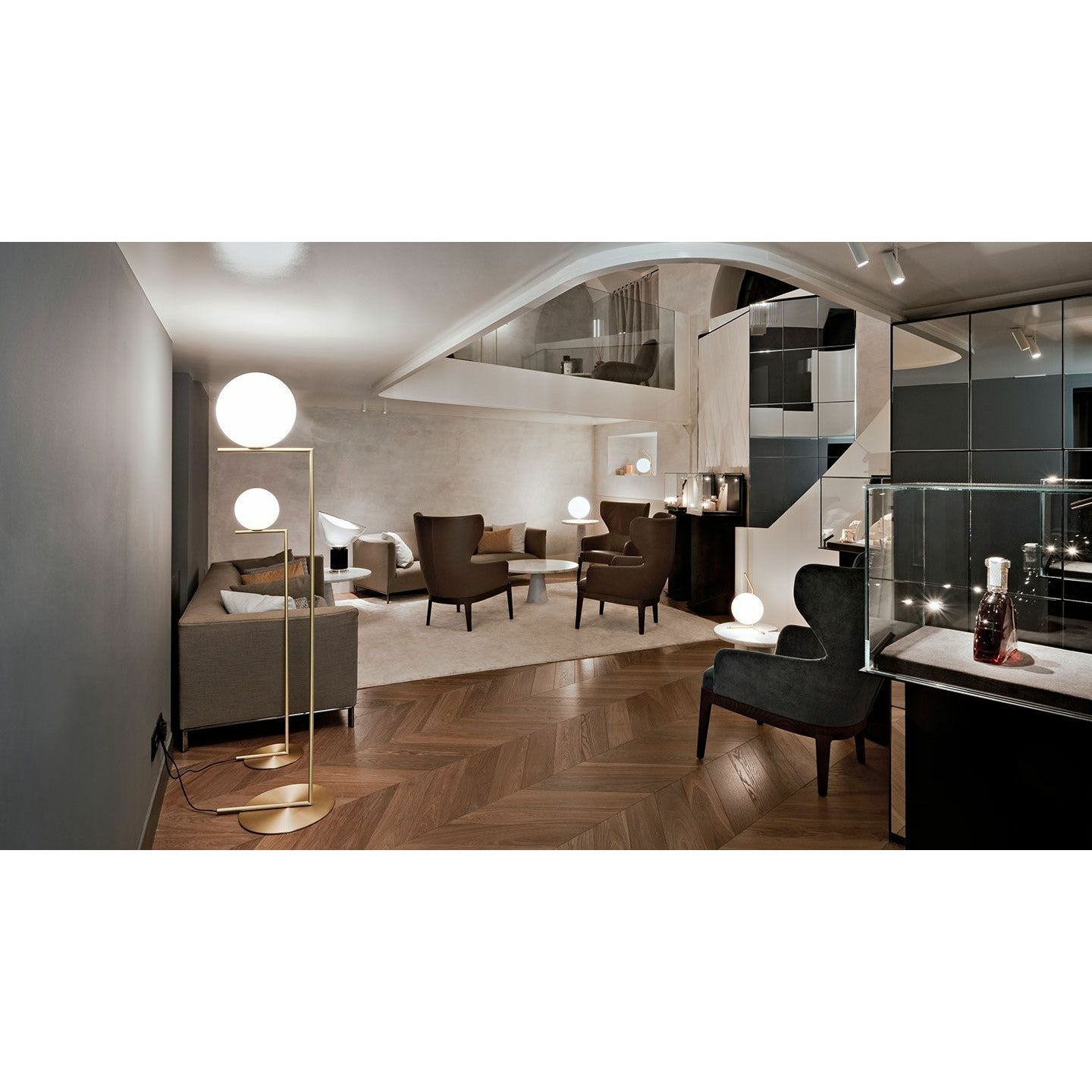 [product_category]-Flos Ic Light F2 Floor Lamp, Brass-Flos-8059607003213-F3174059-FLO-2