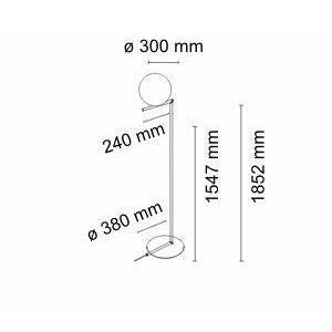 [product_category]-Flos Ic Light F2 Floor Lamp, Brass-Flos-8059607003213-F3174059-FLO-5