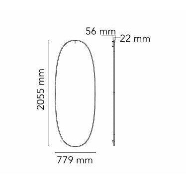 [product_category]-Flos La Plus Belle Mirror With Integrated Lighting, Bronze-Flos-8059607005033-F3680046-FLO-9