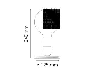 [product_category]-Flos Lampadina Led Table Lamp, Black-Flos-8059607018880-F3300000-FLO-6