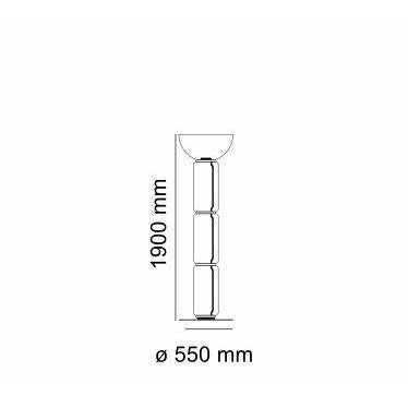 [product_category]-Flos Noctambule F3 High Cylinders Big Base Bowl Stehleuchte-Flos-8059607000588-F0266000-FLO-7
