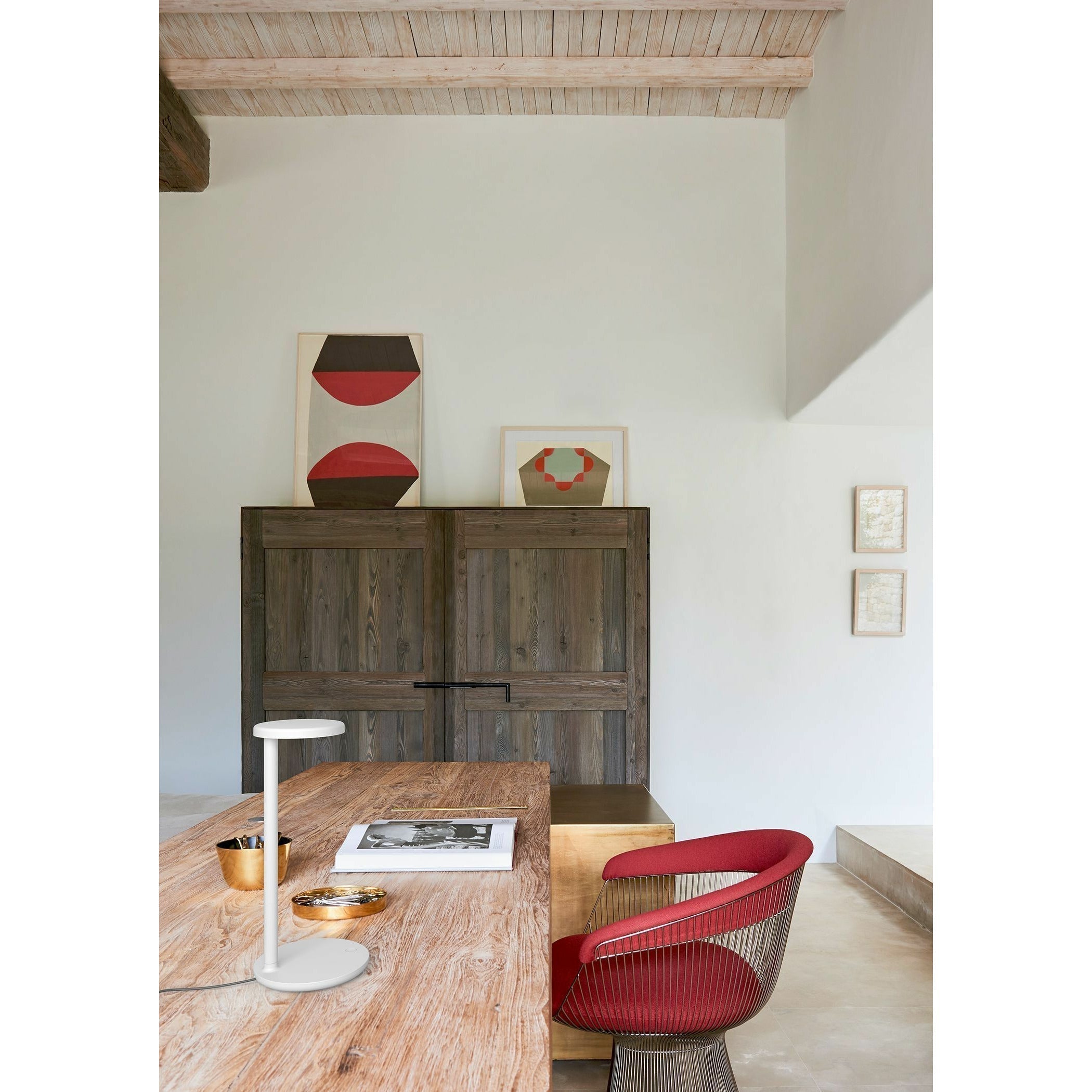 [product_category]-Flos Oblique Qi Table Lamp, Rust Red Matt-Flos-8424229000214-09.8310.DX-FLO-3