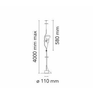 [product_category]-Flos Parentesi Suspension Lamp With Dimmer, Nickel-Flos-8059607020470-F5600058-FLO-5