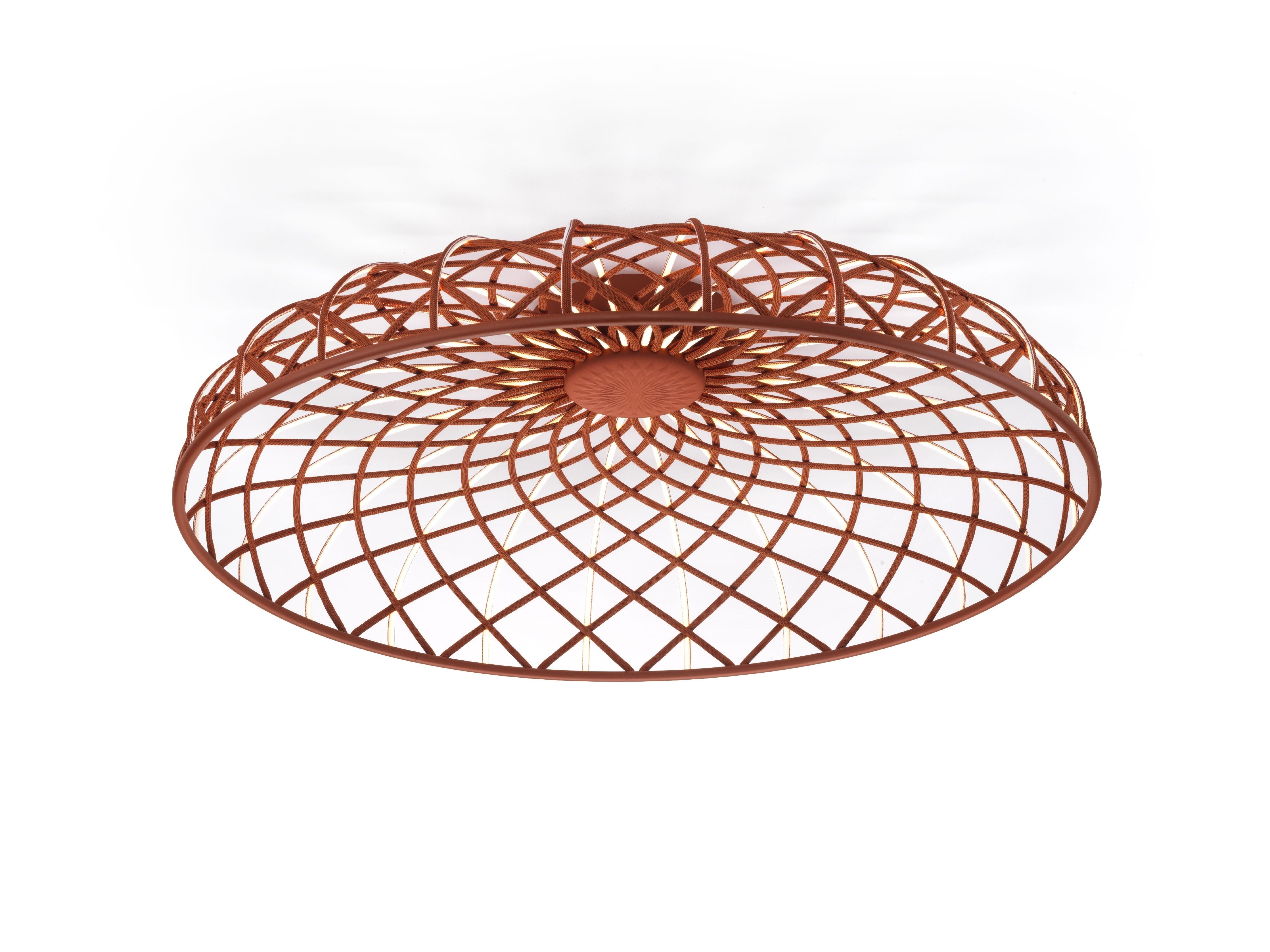 [product_category]-Flos Skynest Ceiling Lamp, Brick Red-Flos-8059607058015-F6393035-FLO-1