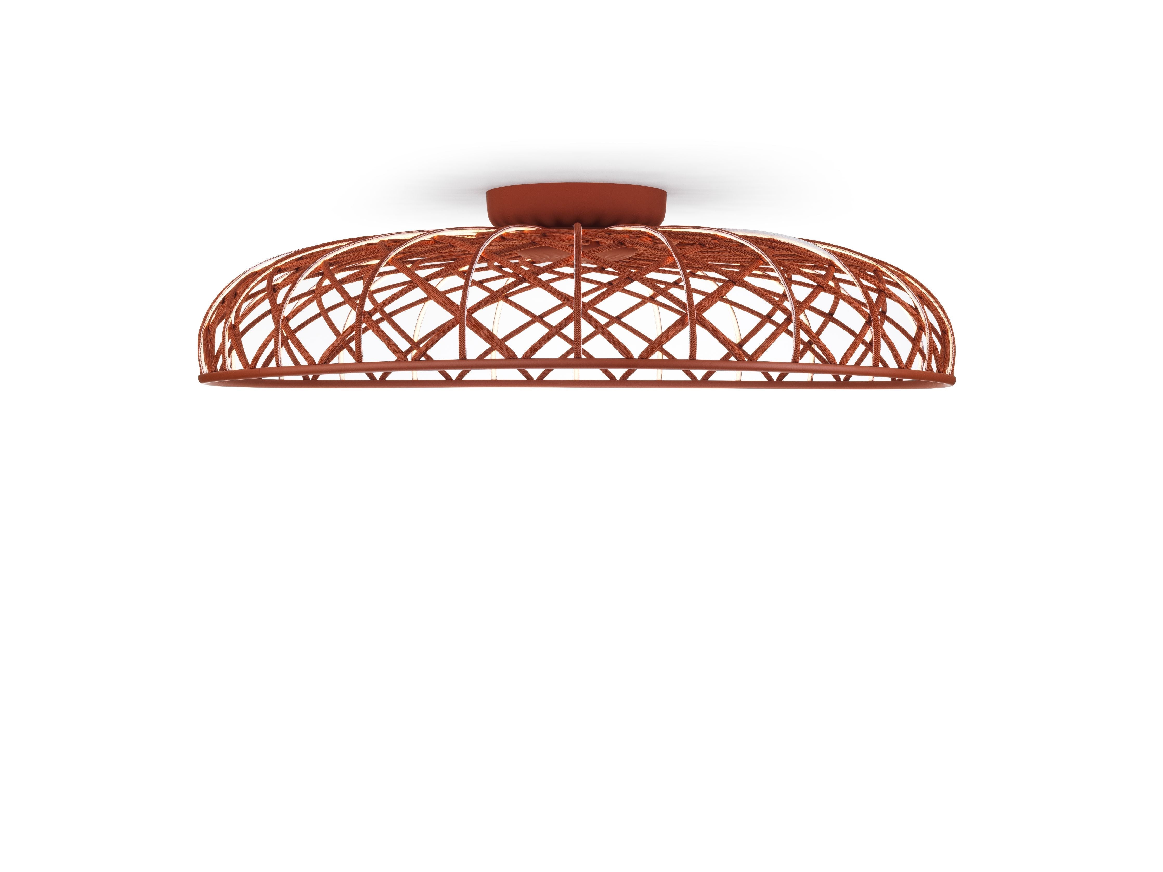 [product_category]-Flos Skynest Ceiling Lamp, Brick Red-Flos-8059607058015-F6393035-FLO-2