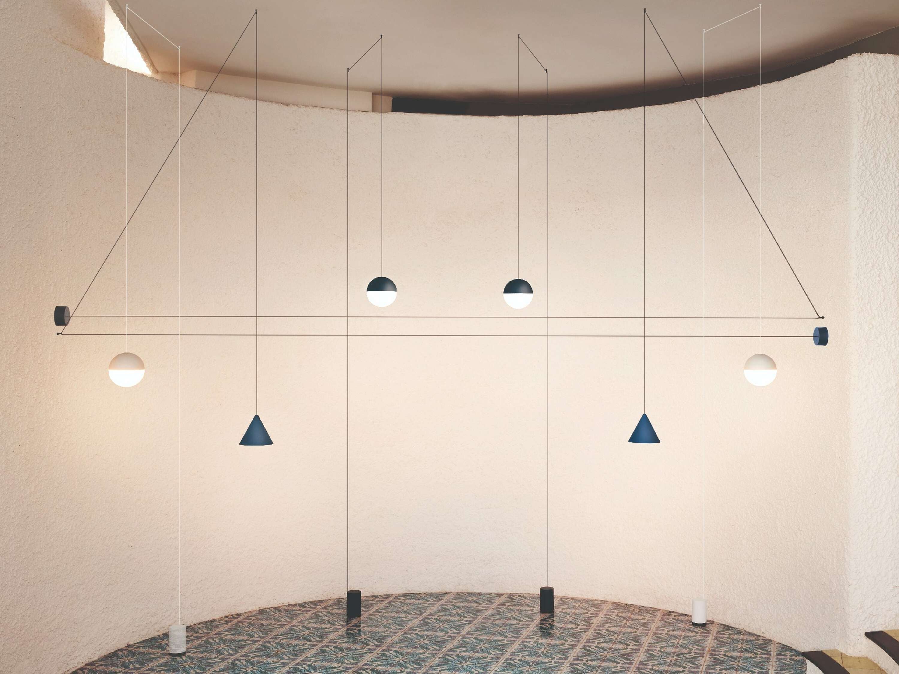 [product_category]-Flos String Light Ball Head Pendant Lamp Bluetooth 12 M, Blue-Flos-8059607042182-F6488014-FLO-3