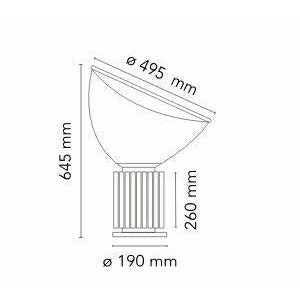 [product_category]-Flos Taccia Table Lamp Plastic Shade, Black-Flos-8059607006818-F6607030-FLO-5