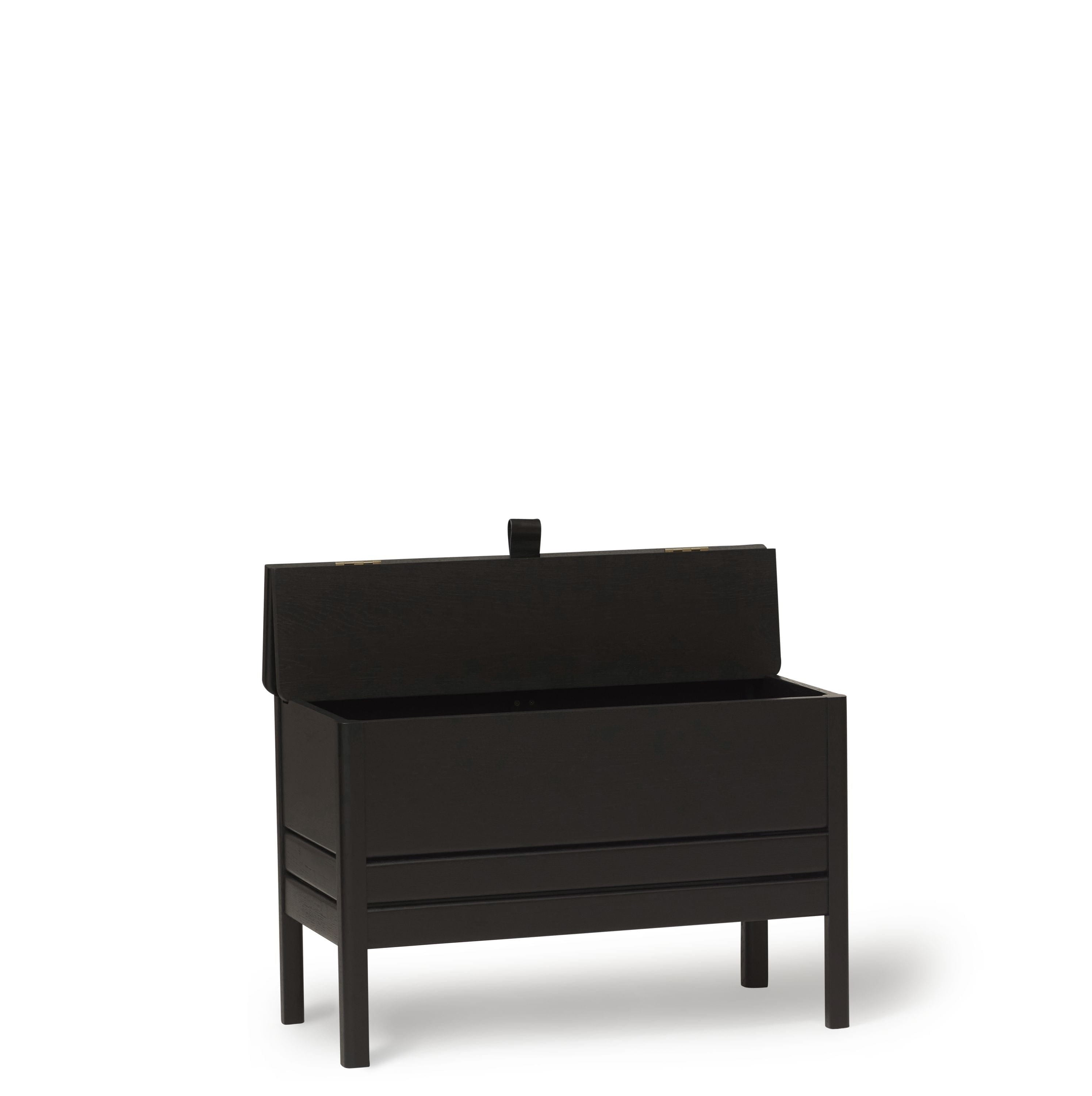 [product_category]-Form & Refine A Line Storage Bench 68, Black Stained Oak-Form&Refine-5714942021324-2132-FOR-5