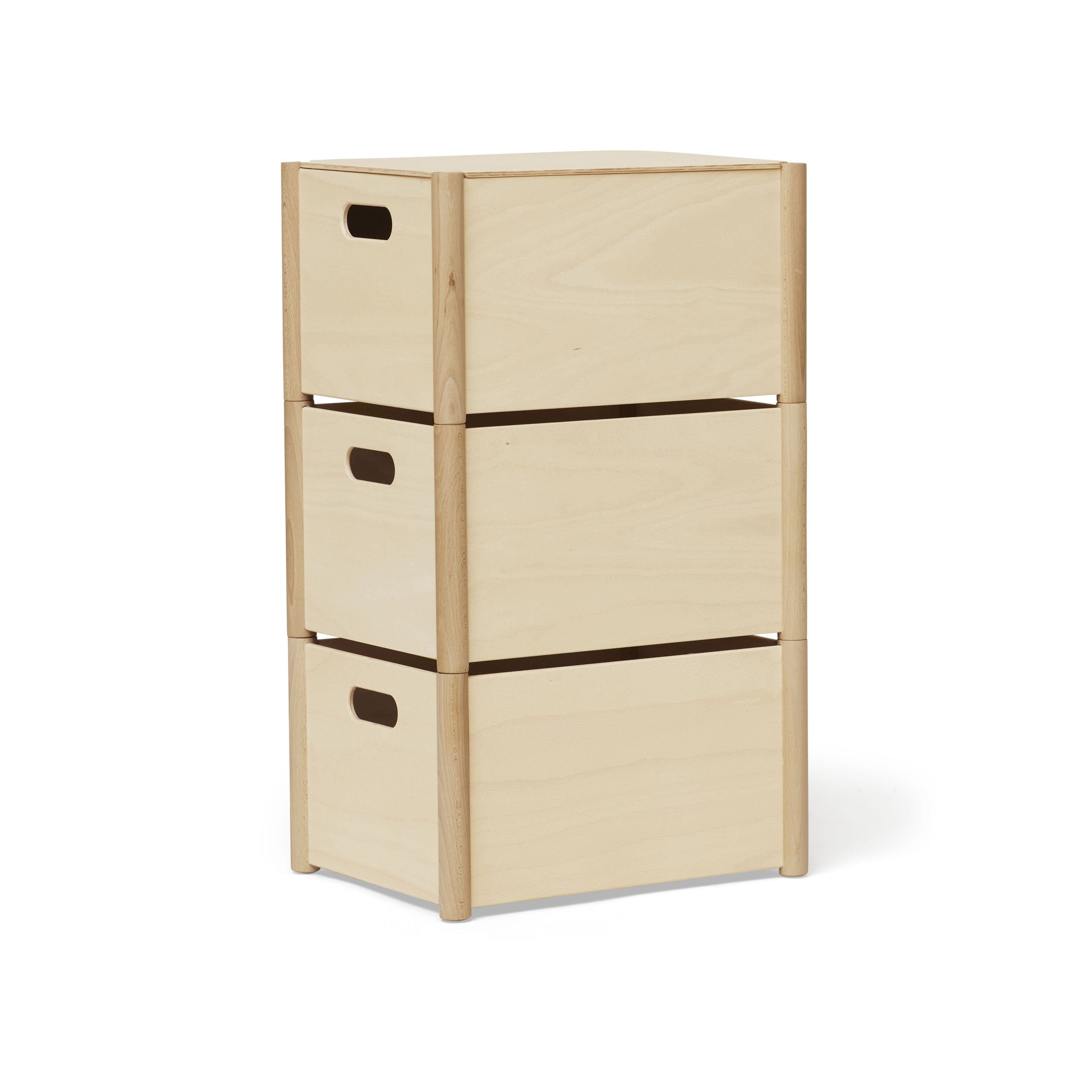[product_category]-Form & Refine Pillar Storage Box Medium. Beech-Form&Refine-5714942040103-4010-FOR-5