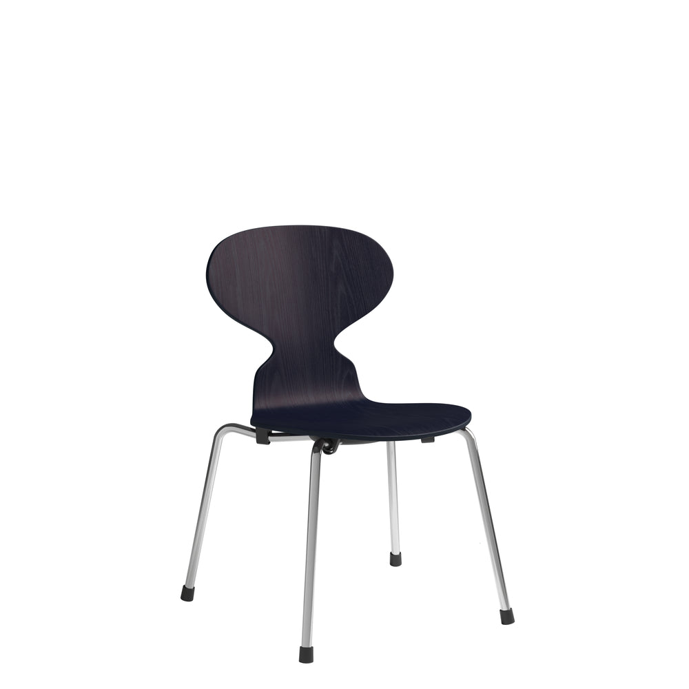 [product_category]-Fritz Hansen 3101 Children's Ant Chair, Colored Veneer Ash/Midnight Blue-Fritz Hansen-5702370002046-840224-FRI-1