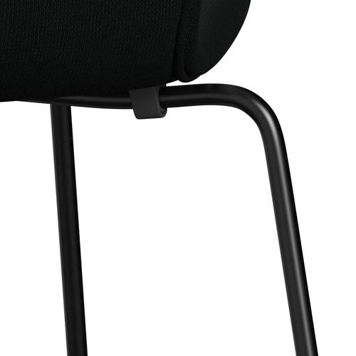 [product_category]-Fritz Hansen 3107 Chair Full Upholstery, Black/Fame Black-Fritz Hansen-3107FU-F60999-DRBL-FRI-7