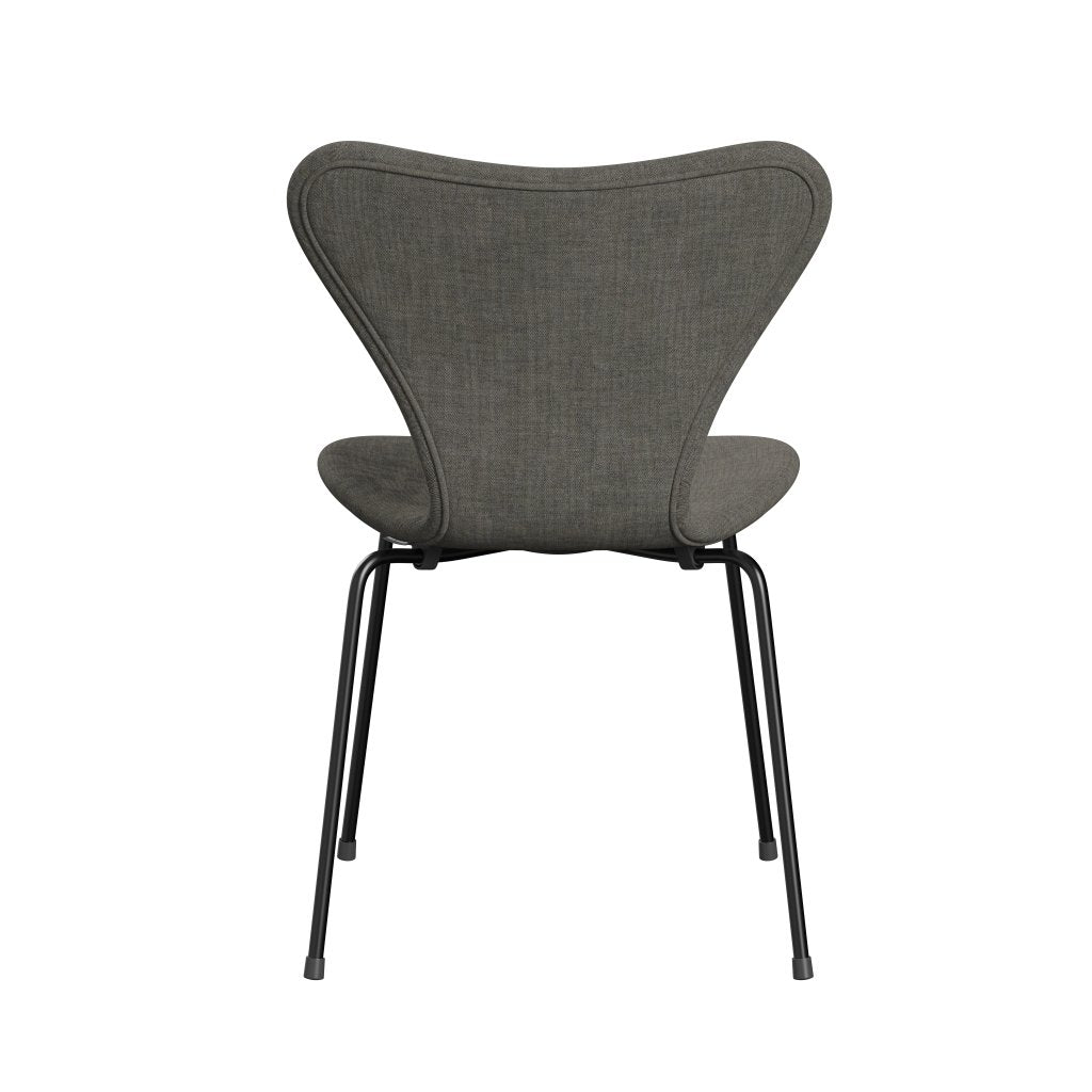 [product_category]-Fritz Hansen 3107 Chair Full Upholstery, Black/Remix Concrete-Fritz Hansen-3107FU-REM133-DRBL-FRI-4