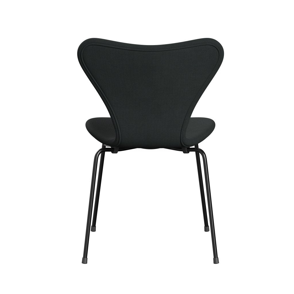 [product_category]-Fritz Hansen 3107 Chair Full Upholstery, Black/Steelcut Charcoal-Fritz Hansen-3107FU-STI180-DRBL-FRI-4