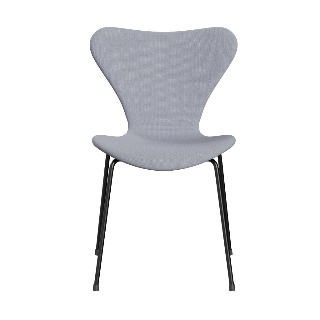 [product_category]-Fritz Hansen 3107 Chair Full Upholstery, Black/Steelcut Mouse Grey-Fritz Hansen-3107FU-STI120-DRBL-FRI-1