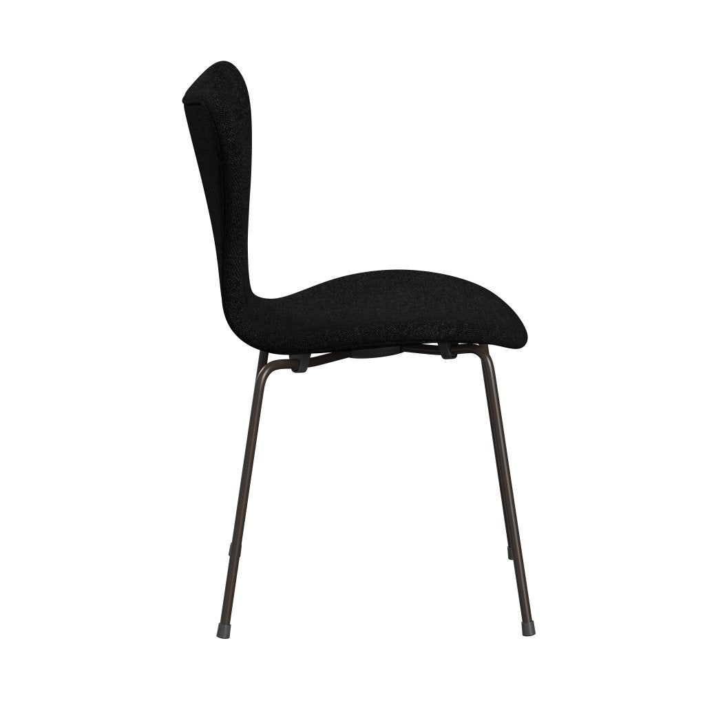[product_category]-Fritz Hansen 3107 Chair Full Upholstery, Brown Bronze/Hallingdal Charcoal-Fritz Hansen-3107FU-HAL180-DBPC-FRI-3