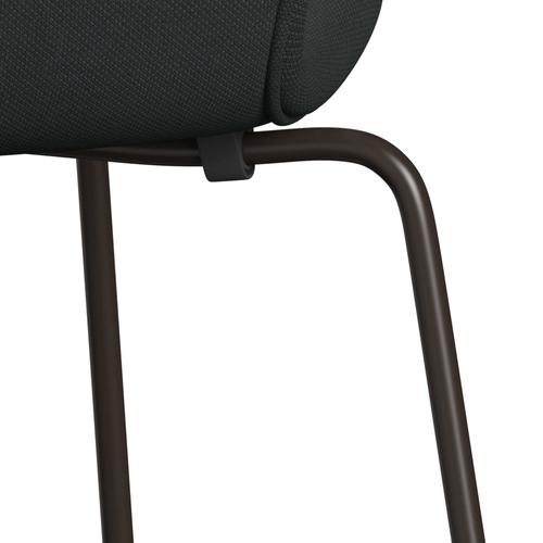 [product_category]-Fritz Hansen 3107 Chair Full Upholstery, Brown Bronze/Steelcut Charcoal-Fritz Hansen-3107FU-STI180-DBPC-FRI-7