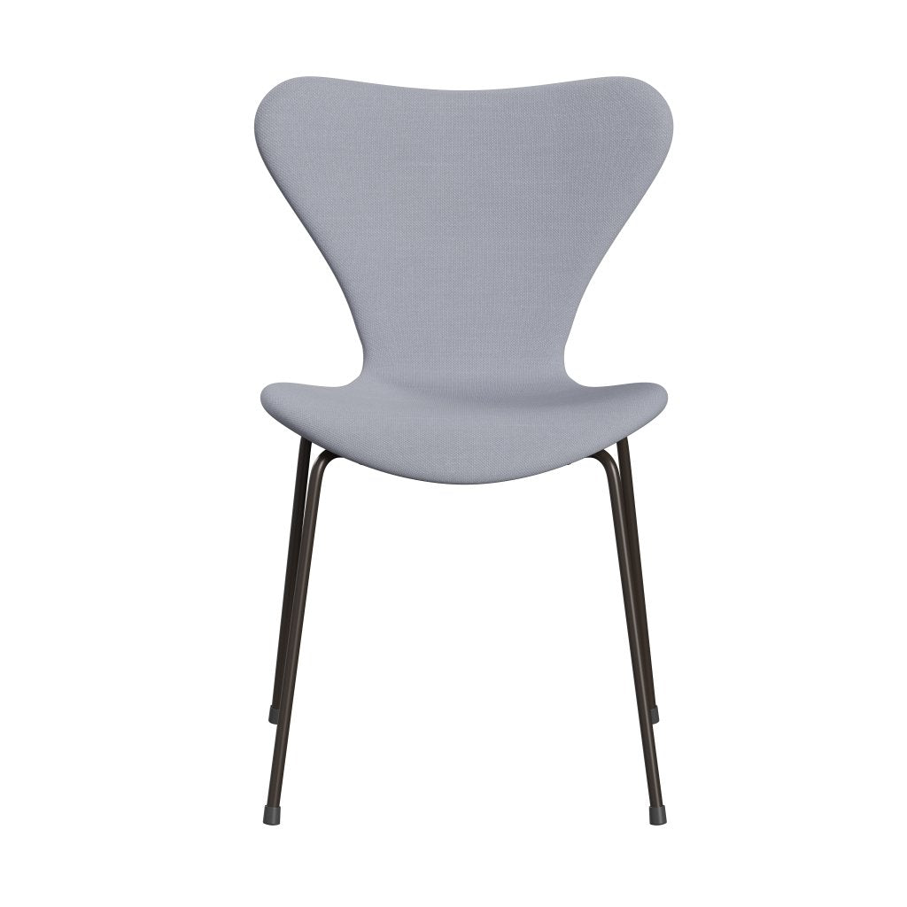 [product_category]-Fritz Hansen 3107 Chair Full Upholstery, Brown Bronze/Steelcut Mouse Grey-Fritz Hansen-3107FU-STI120-DBPC-FRI-1