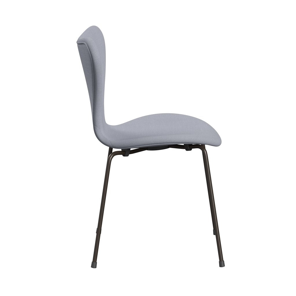 [product_category]-Fritz Hansen 3107 Chair Full Upholstery, Brown Bronze/Steelcut Mouse Grey-Fritz Hansen-3107FU-STI120-DBPC-FRI-3