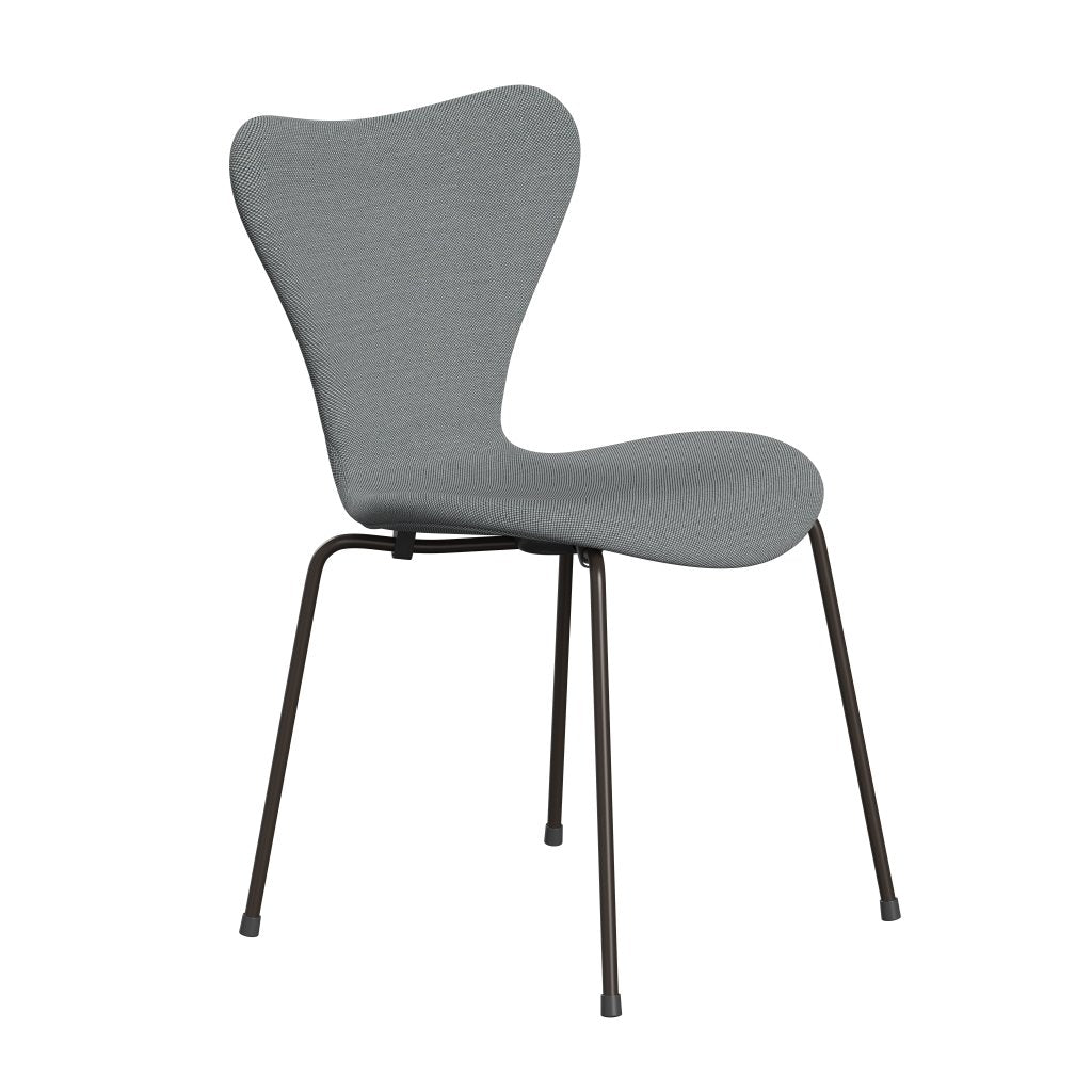 [product_category]-Fritz Hansen 3107 Chair Full Upholstery, Brown Bronze/Steelcut Trio Grey-Fritz Hansen-3107FU-STR133-DBPC-FRI-2